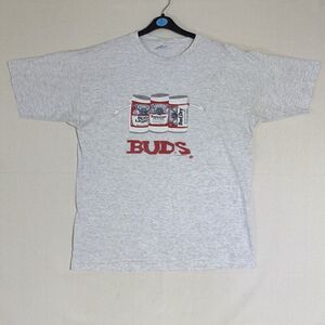Vtg 90s  Budweiser Bud Dry Bud Light Draft Beer T Shirt XL  Made In USA